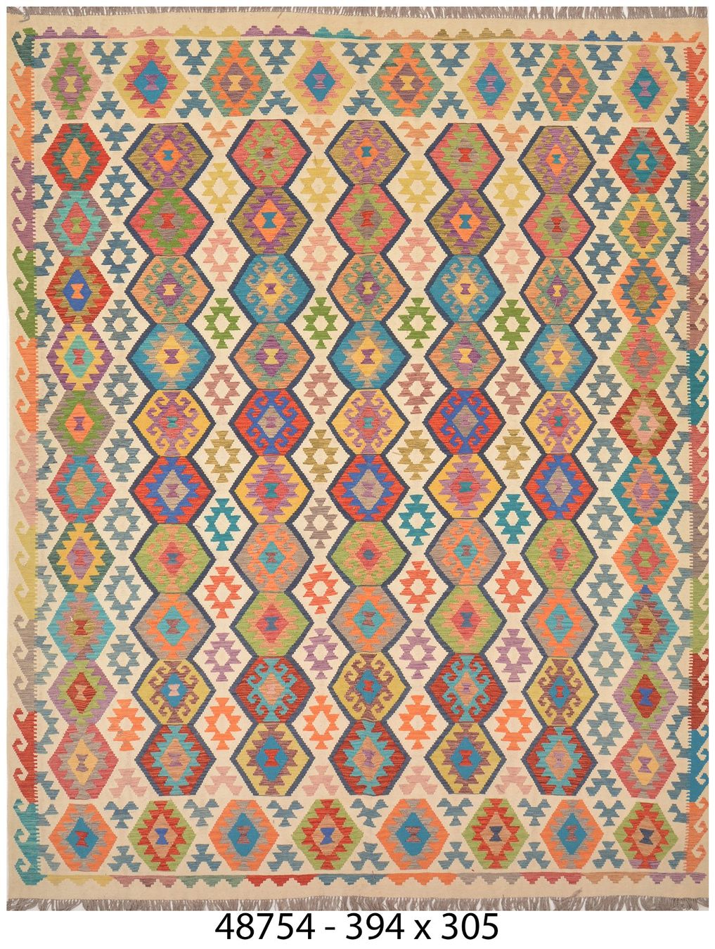 Kelim Tappeti: Oriente Kelim Teppich 400x300 cm – Nuovo e nell'imballaggio originale da Lahore venduto da Fairways79 8
