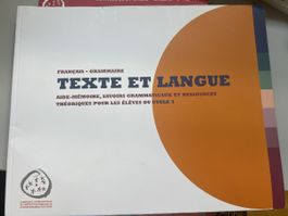 Livre Français Grammaire Texte et Langue Cycle 3