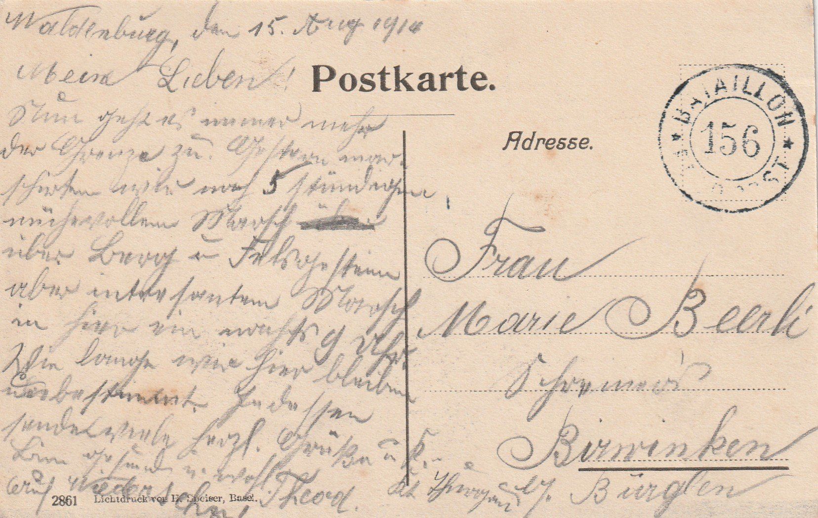 Cartoline postali: Waldenburg belebt – Usato da Rorschacherberg venduto da fratovi2 1