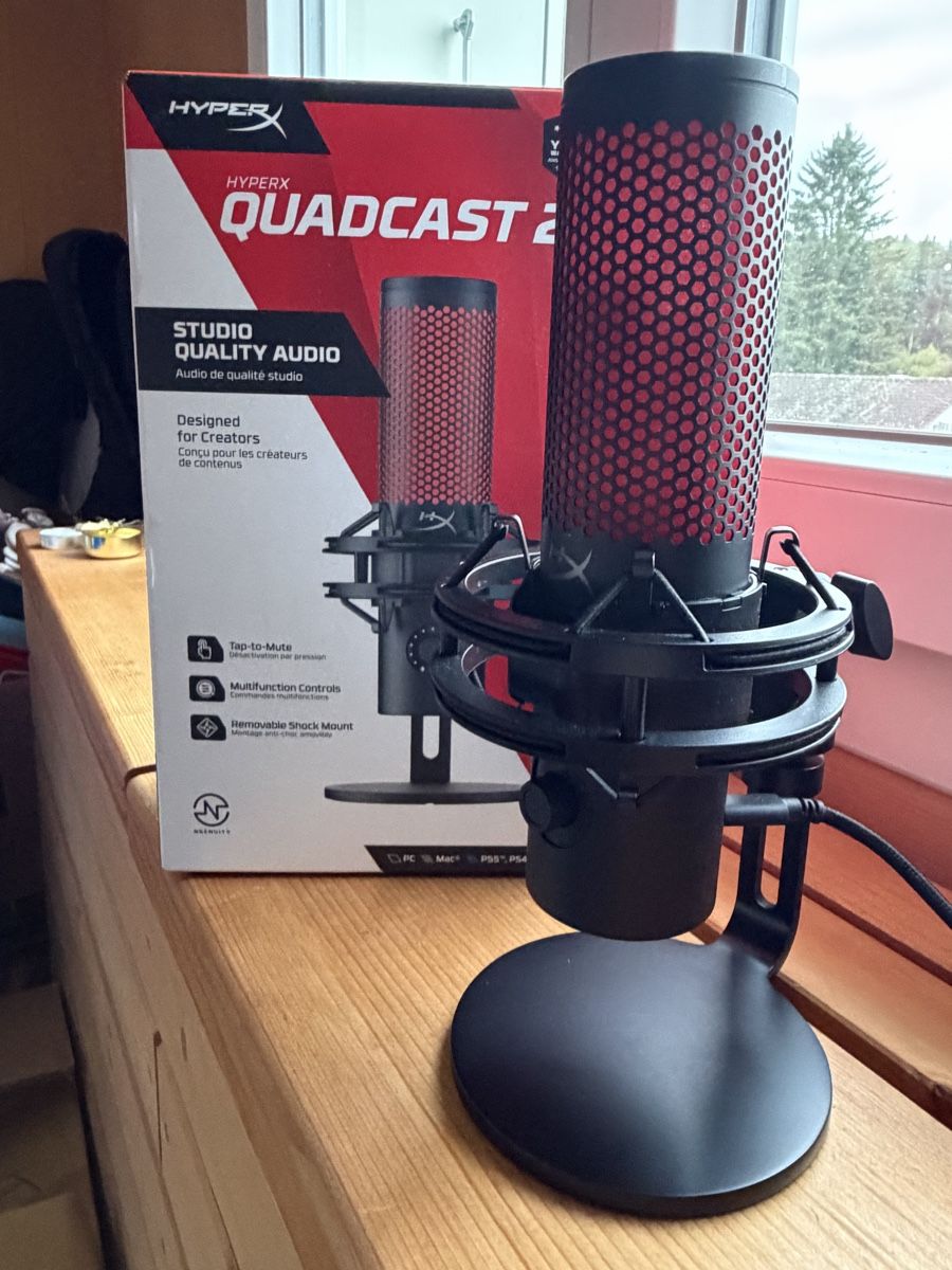 Hyperx Mikrofone: HyperX Quadcast 2 USB-Mikrophon  – Neu (gemäss Beschreibung) aus Inkwil von RetrOhyeah_Schweiz