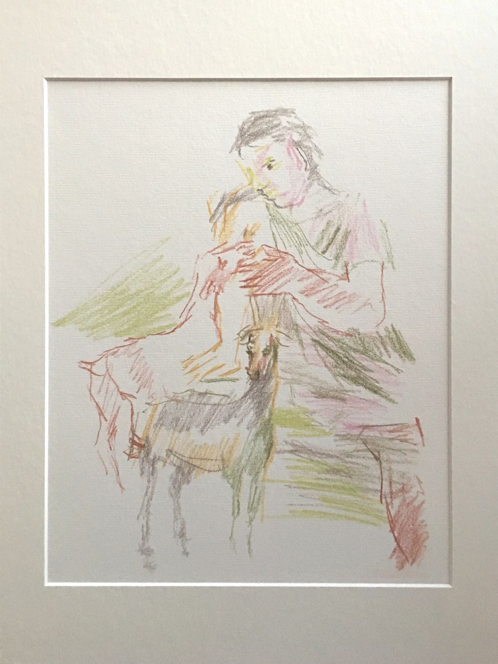 Grafica & Litografie: Oskar Kokoschka   "Satyrmädchen mit Ziege"   Druck – Usato da Nennigkofen venduto da waltraub 1