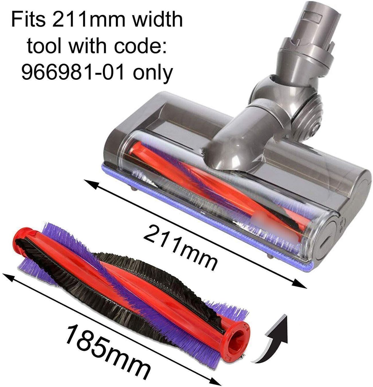 Altro per la casa: Für Dyson 185mm Walzenbürste Bürstenroll – Nuovo (secondo la descrizione) da Kirchdorf AG venduto da Aarereussshop 3