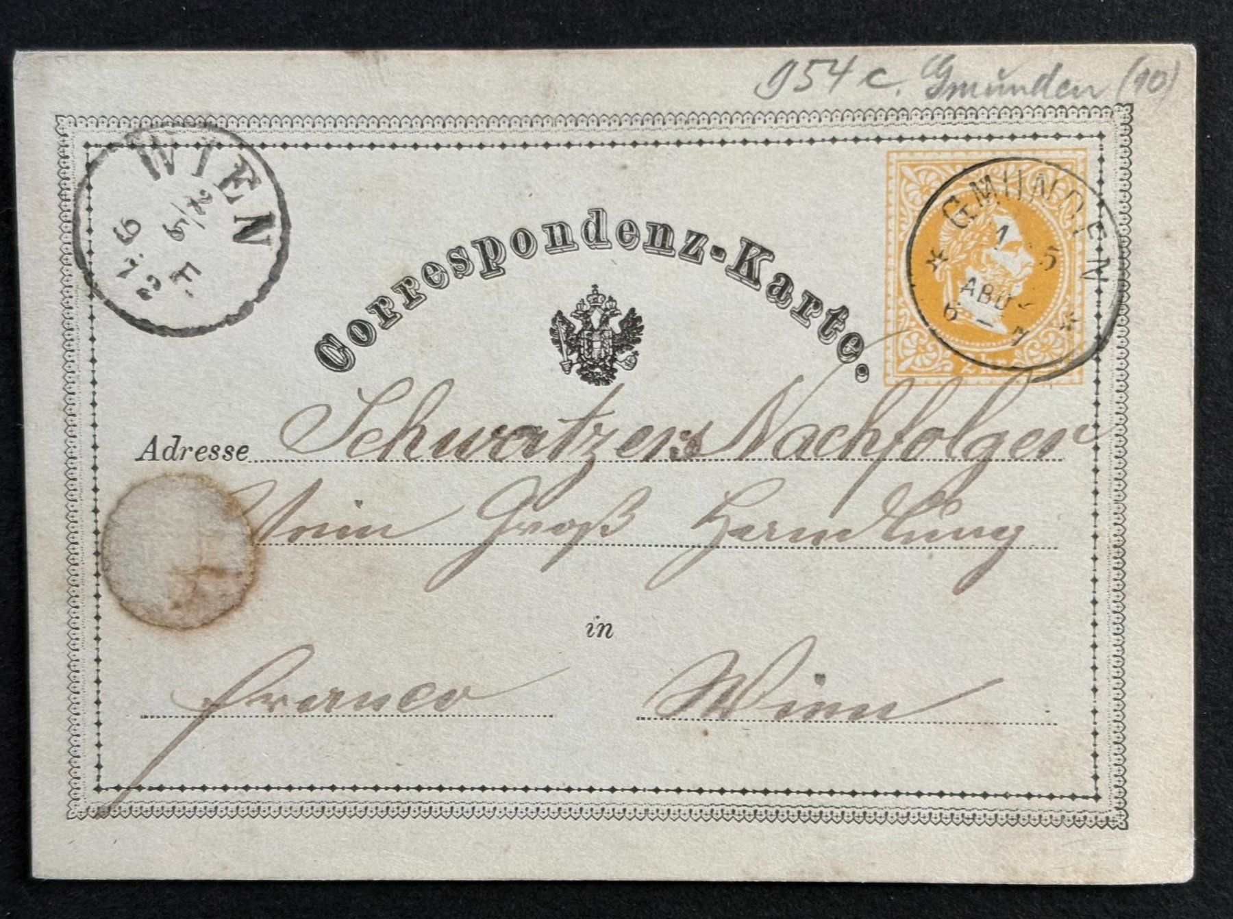 Tutti i francobolli: ANTIKE POSTKARTE WIEN 1870 – Usato da Ostermundigen venduto da wini63