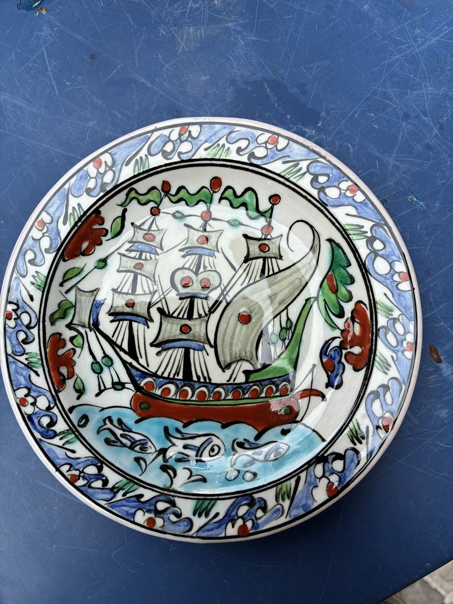 Piatti: 6 assiettes Pikaros Grèce rare – Usato da La Neuveville venduto da Canelle4 5