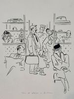 Marcel Vidoudez (1900-1968) Illustrator - Originalzeichnung