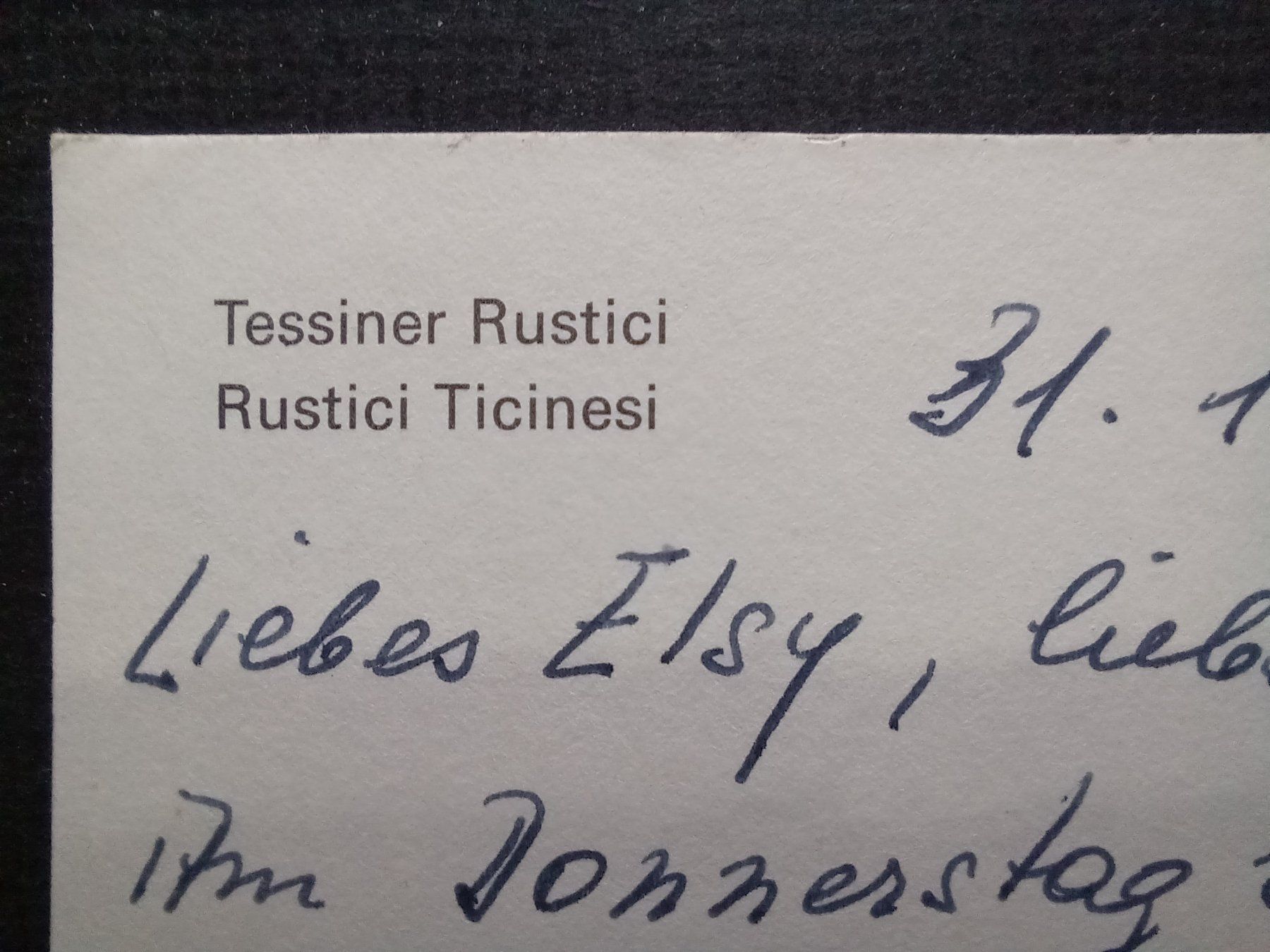 Cartoline postali: TI, Tessiner Rustici , 31.1.1984 – Usato da Aarau Rohr venduto da mgvw 2