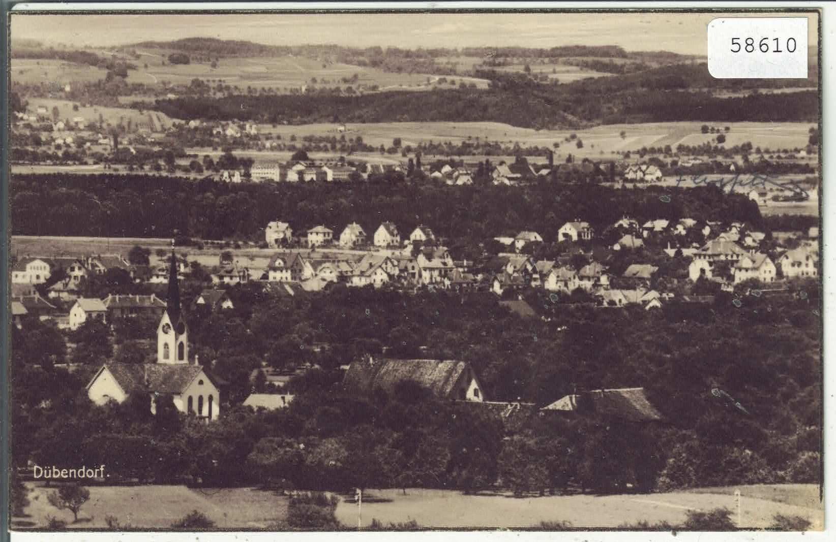 Cartoline postali: Dübendorf - Generalansicht – Usato da Ettingen venduto da Kartenplanet
