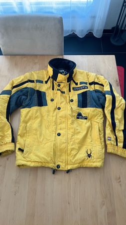 Skijacke Spyder Gr. 152 gelb schwarz gebraucht