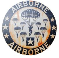FALLSCHIRM MILITÄR AIRBORNE - Blechschild  (neu/OVP)