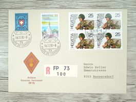 TR62 Enveloppe + Timbre Suisse 1990