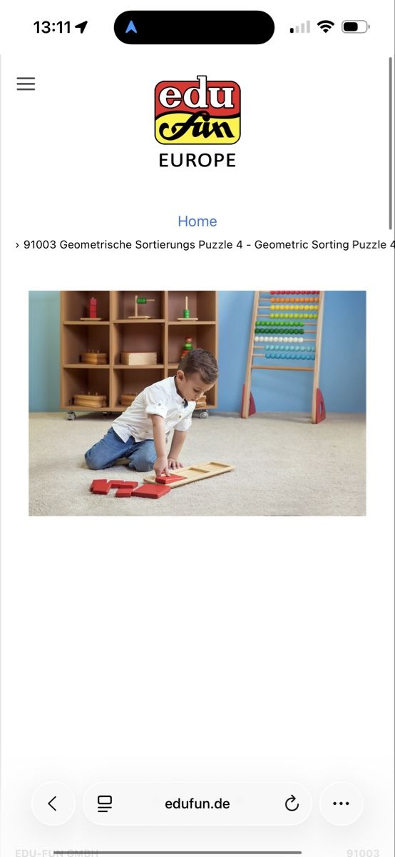 Puzzles: Montessori Geometrische Sortierungs Puzzle – D'occasion à Männedorf par Meganbdn 4