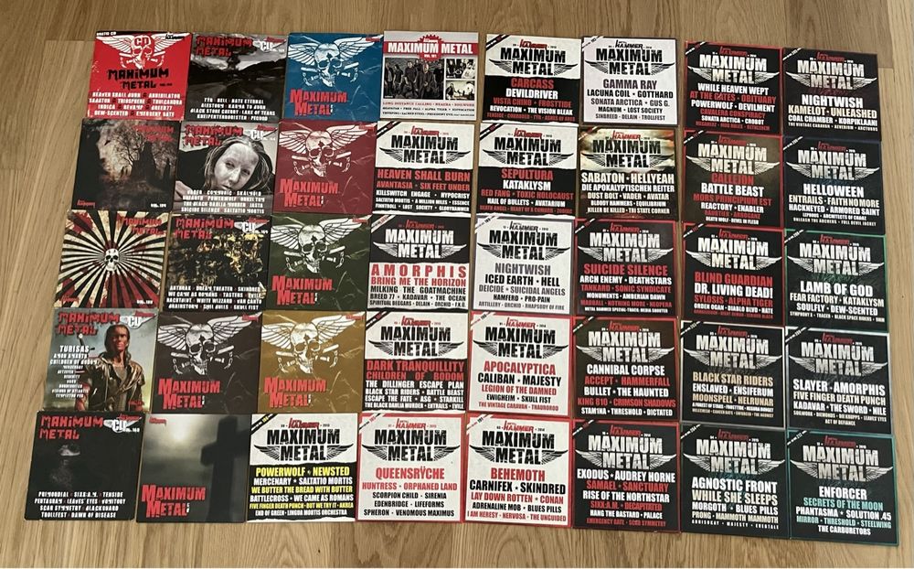 40 CDs Maximum Metal aus Metall Hammer 2010-2015 Heavy Metal (Gebraucht ...