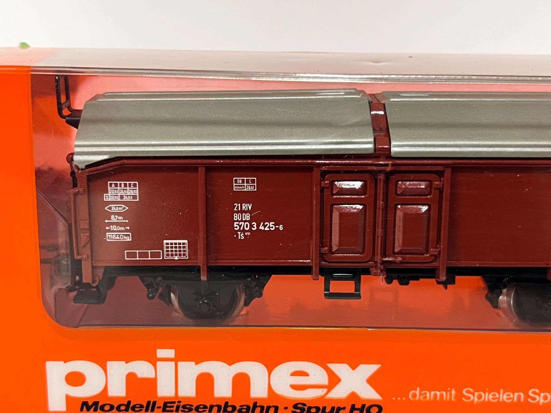 Märklin Modellini di ferrovie: Primex H0 Schiebedachwagen 4539 AC – Nuovo e nell'imballaggio originale da Geroldswil venduto da TopTrain54 1