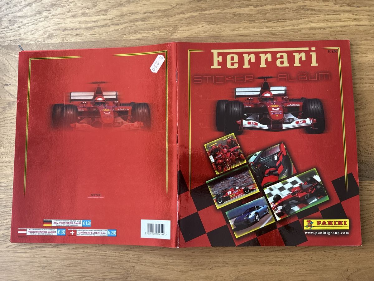 Panini Album: Ferrari stickers Panini – Usato da Biel Bienne venduto da Fgregorio 4