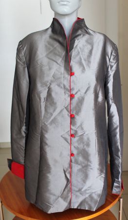 Oberteil / Jacke, ev. Handmade und Seide, M/L ?