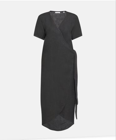 Leinenkleid Wickelkleid Gr. S neu