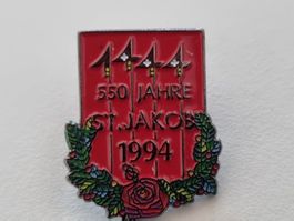 550J. St.Jakob Jubiläums Pin 1444-1994 Basel, Febo Freier