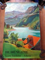 Original Werbeplakat der Bürniglinie der SBB
