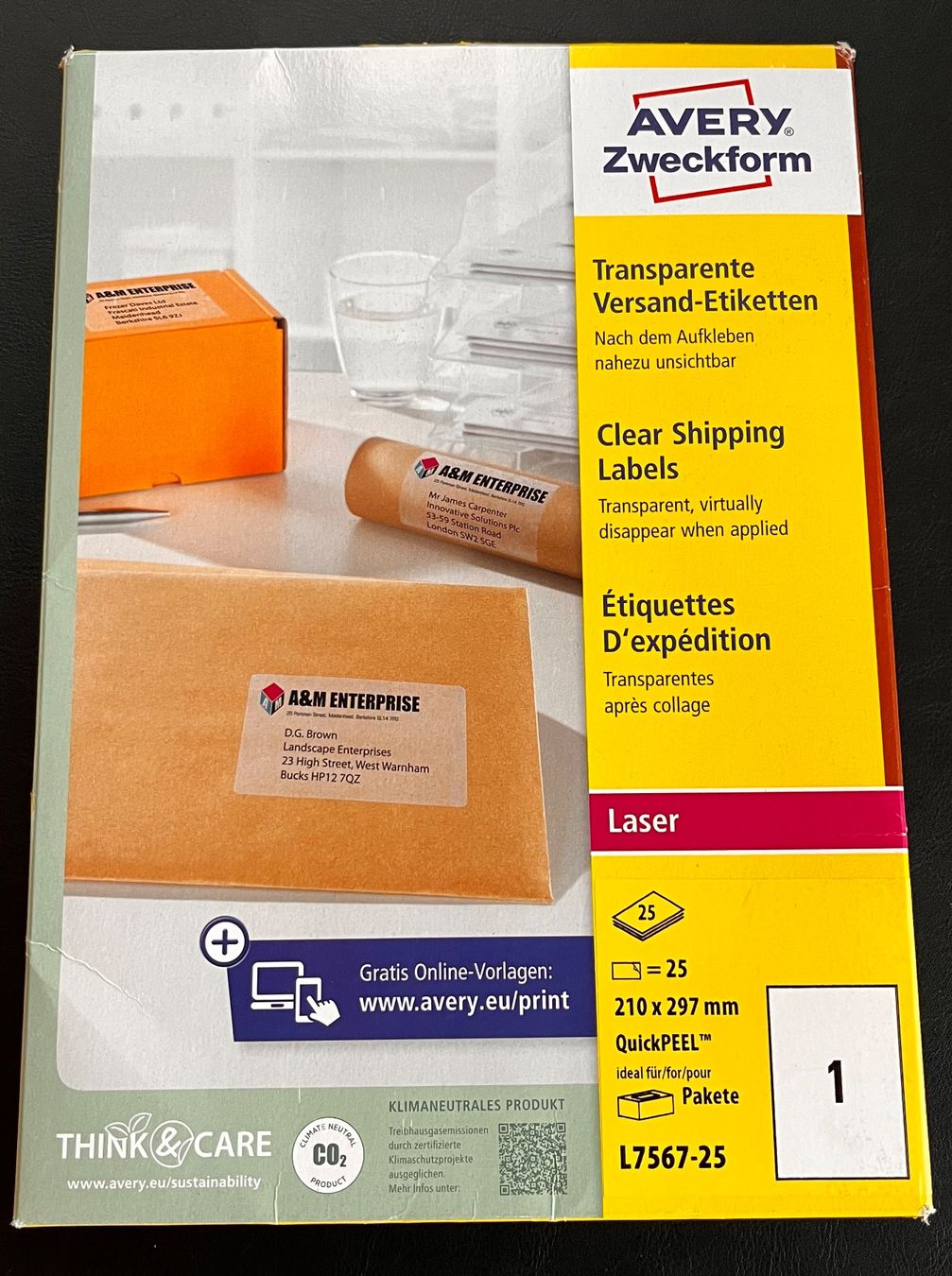 Avery Zweckform Sticker: Avery Zweckform Transparente Etiketten L7567 – Nuovo (secondo la descrizione) da Bauma venduto da TIMO2