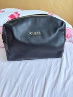 GUESS Necessaire schwarz Leder 