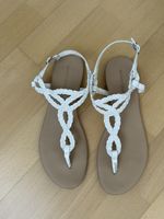 Flip-Flop Sandale weiss Gr. 40