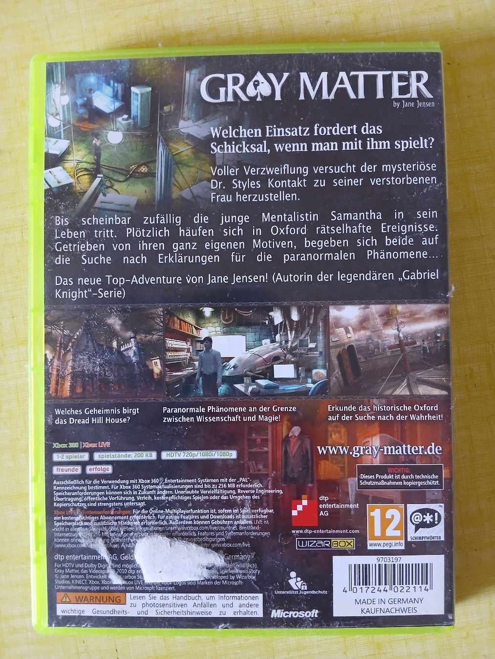 Microsoft Giochi: Grey Matter – Usato da bern venduto da Bern27 1