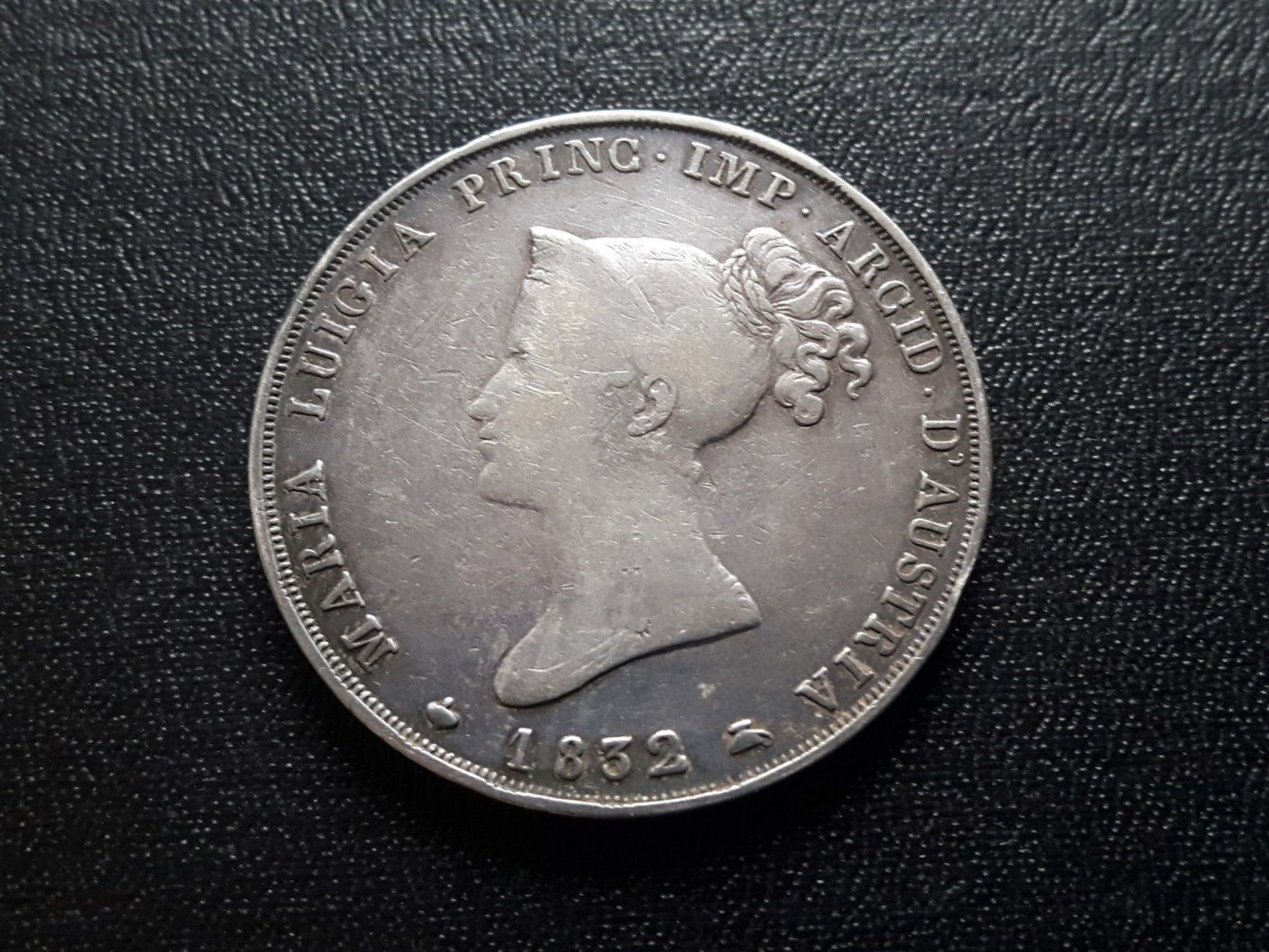 Tutti le monete: 5 Lire 1832 DUCATO DI PARMA – Usato da Zürich venduto da brinkosos