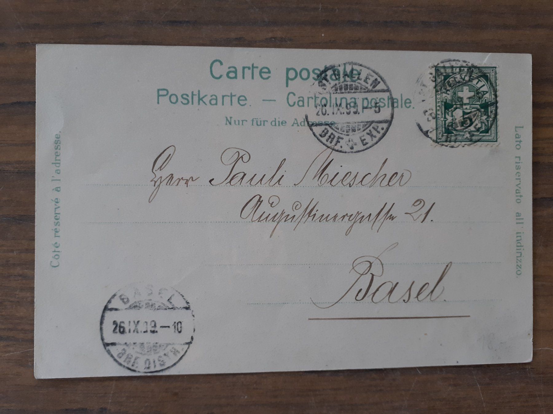Cartoline postali: Ansichtskarte Märchen Hänel und Gretel 1899 – Usato da Mörschwil venduto da lindaswunderkiste 1