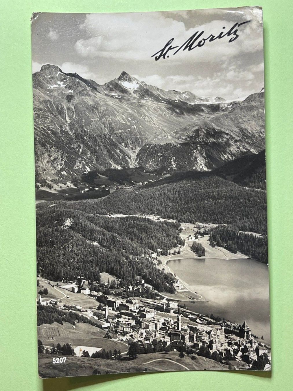 Ansichtskarten: St. Moritz – Gebraucht aus Steg VS von _vinci_