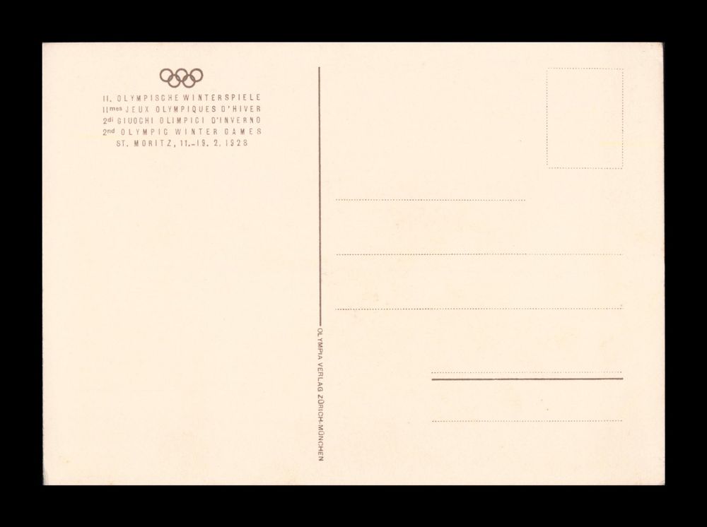 1928 Olympische Winterspiele ST. MORITZ. Iwan E. Hugentobler Kaufen