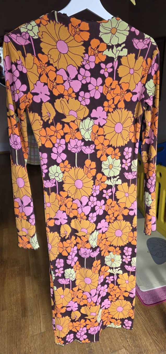 Vestiti: DEDICATED. Maxikleid Bio-Baumwolle - Retro Blumen - Gr. S – Usato da Zürich venduto da ric0404 2