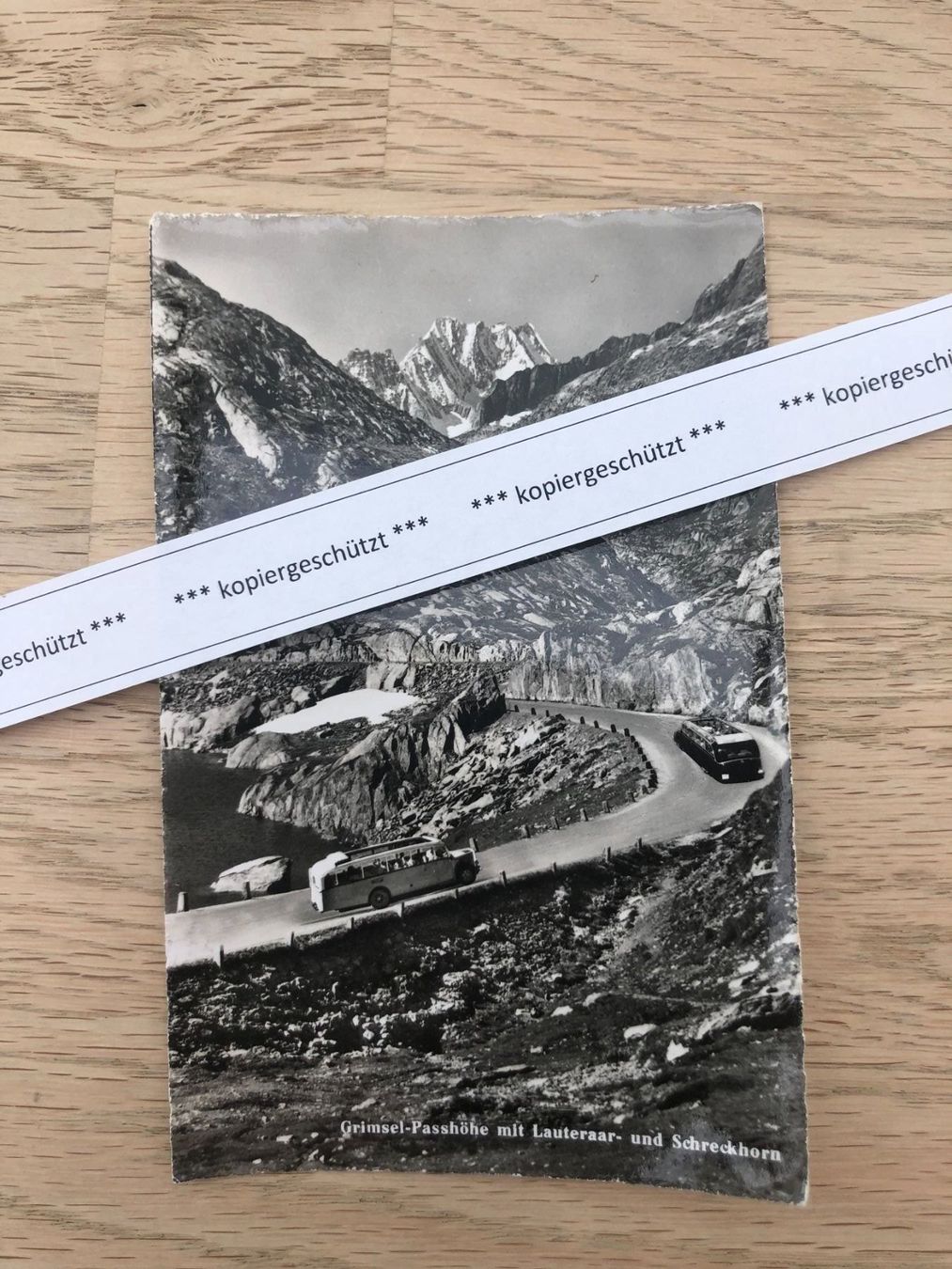Ansichtskarten: Grimsel-Passhöhe mit Postauto Bus AK – Gebraucht aus Hefenhofen von Bierinder