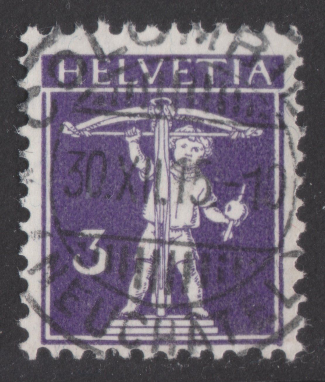 Tutti i francobolli: COLOMBIER   -   30.XII.15 – Usato da Kleindöttingen venduto da Laufzeit