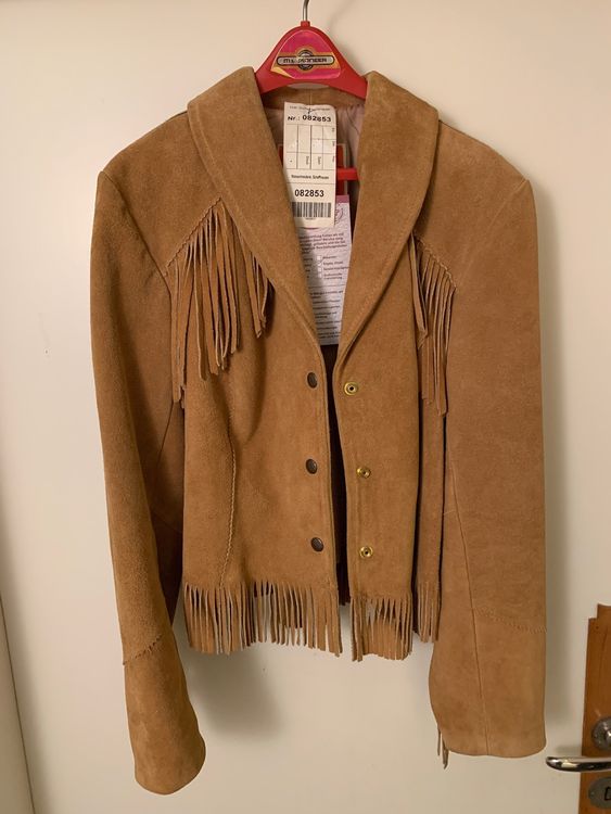 NZYIHAO Kinder Wildleder Weste Mit Fransen - Ärmellose Cowboy Jacke Für Karneval & Western-Partys