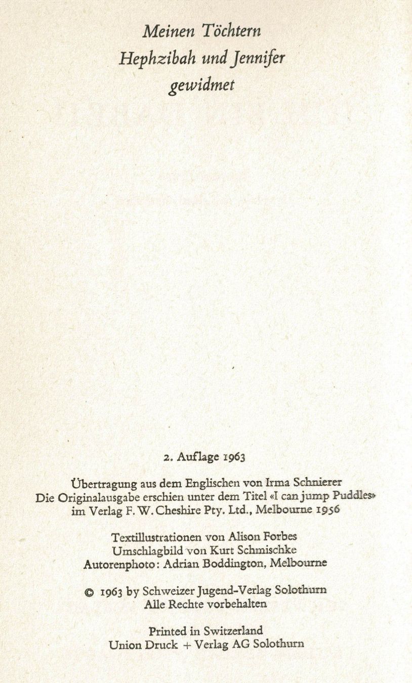 Bücher: Ich bin dabei (1963) von Alan Marshall – Gebraucht aus Hinwil von RomRay 2
