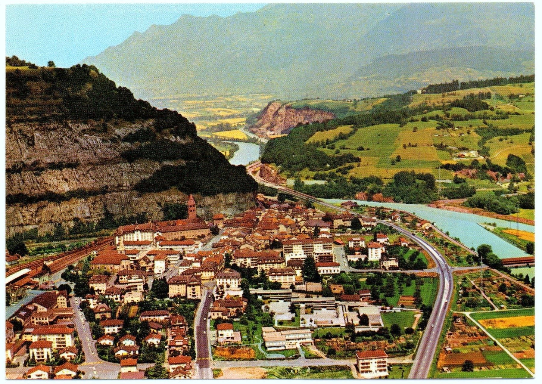 Cartoline postali: ST. MAURICE Vue aérienne – Nuovo (secondo la descrizione) da Jona venduto da philajona