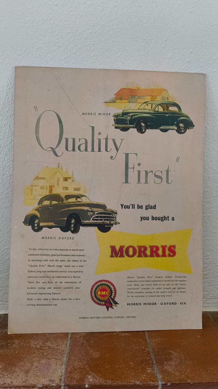 Foto & Immagini: Vintage Morris poster – Usato da Pedrinate venduto da Abitandmore