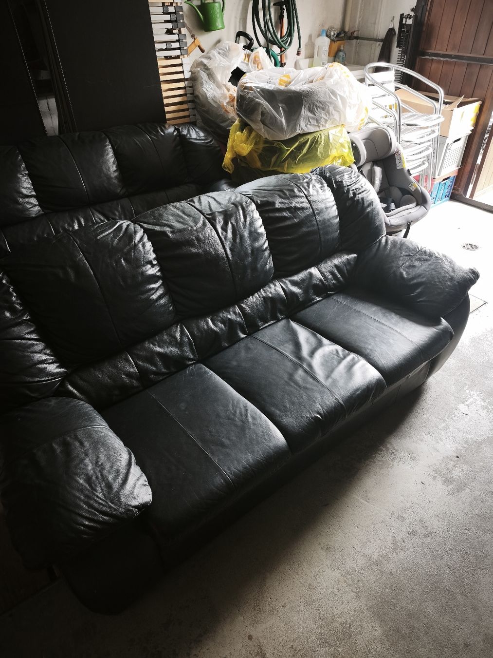 Sofas: Echtleder Sofa 2x3er gebraucht – D'occasion à Dagmersellen par Salke330 1
