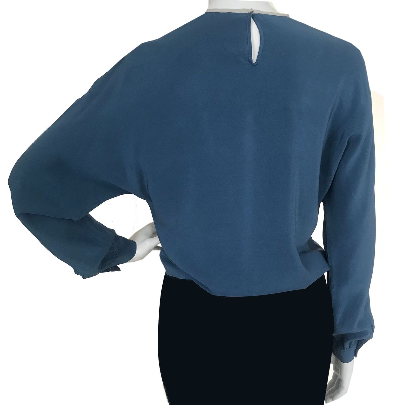 Modissa Blusen: Bluse Seide Gr. S modissa Colour Blocking VINTAGE 1970s – Gebraucht aus Brüttisellen von Buxus 4