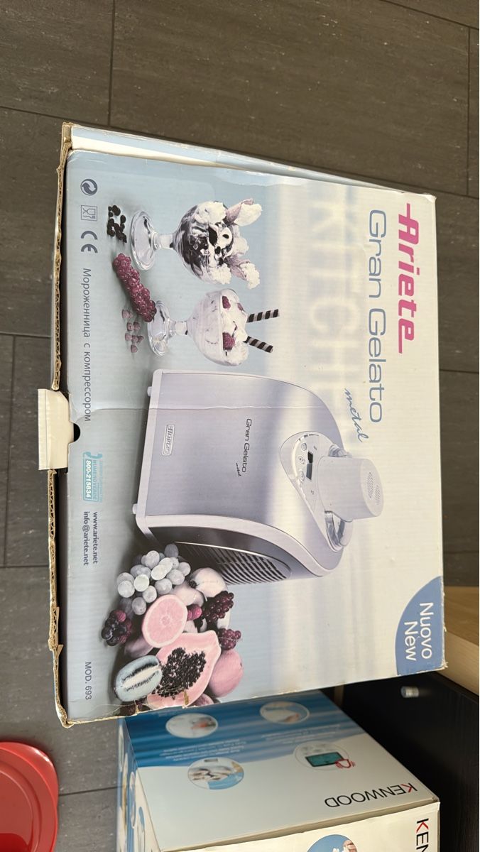 Küchengeräte: Ariete Gran Gelato Metall Eismaschine - – Gebraucht aus Vilters von tha-tha