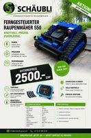 Aktion Ferngesteuerter Raupenmäher 550 nur für kurze Zeit