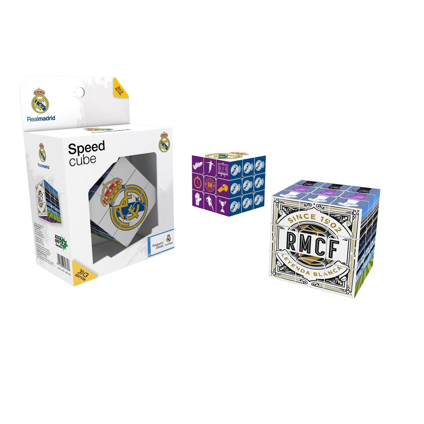 Giochi: Real Madrid Rubik's Cube Zauberwürfel – Nuovo e nell'imballaggio originale da Wil SG venduto da Football-Legends