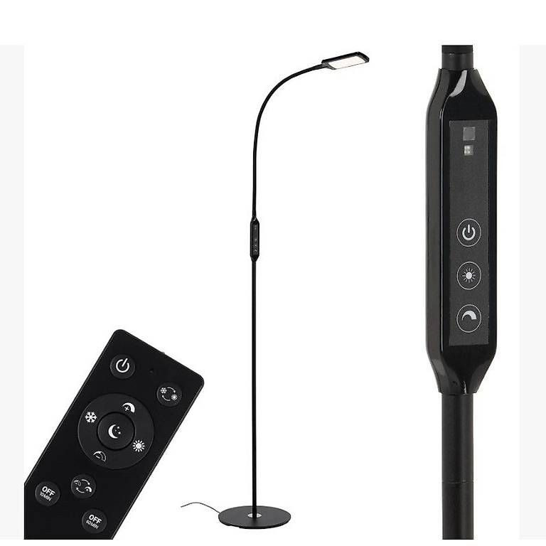Lampade: LED-Stehleuchte Office Remote, schwarz, dimmbar – Usato da Sins venduto da Icezeit0 4