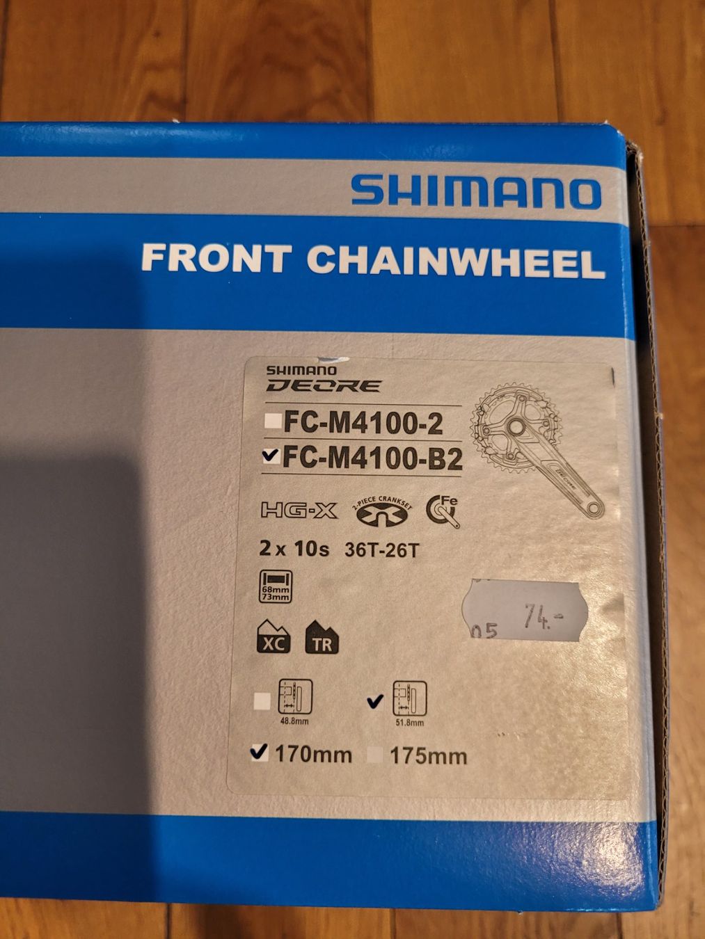 Pezzi di ricambio: Pédalier Shimano Neuf – Nuovo e nell'imballaggio originale da Montreux venduto da scotti1968