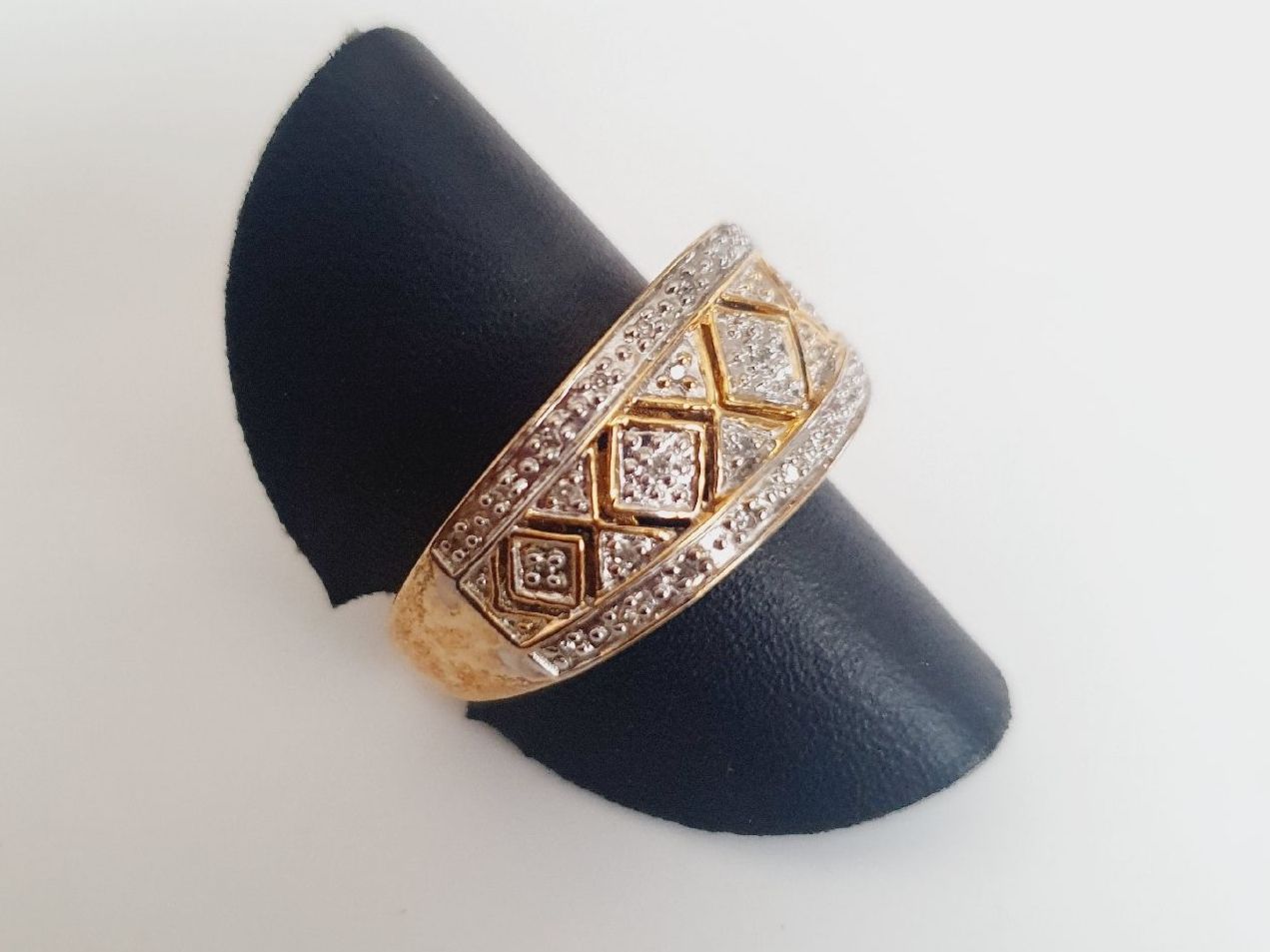 Anelli: Silber Ring 925 in Gold Grösse 17.4 mm, – Usato da Kreuzlingen venduto da Wunderkiste123 3