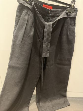 Max&co black trousers /Hose with belt/ribbon