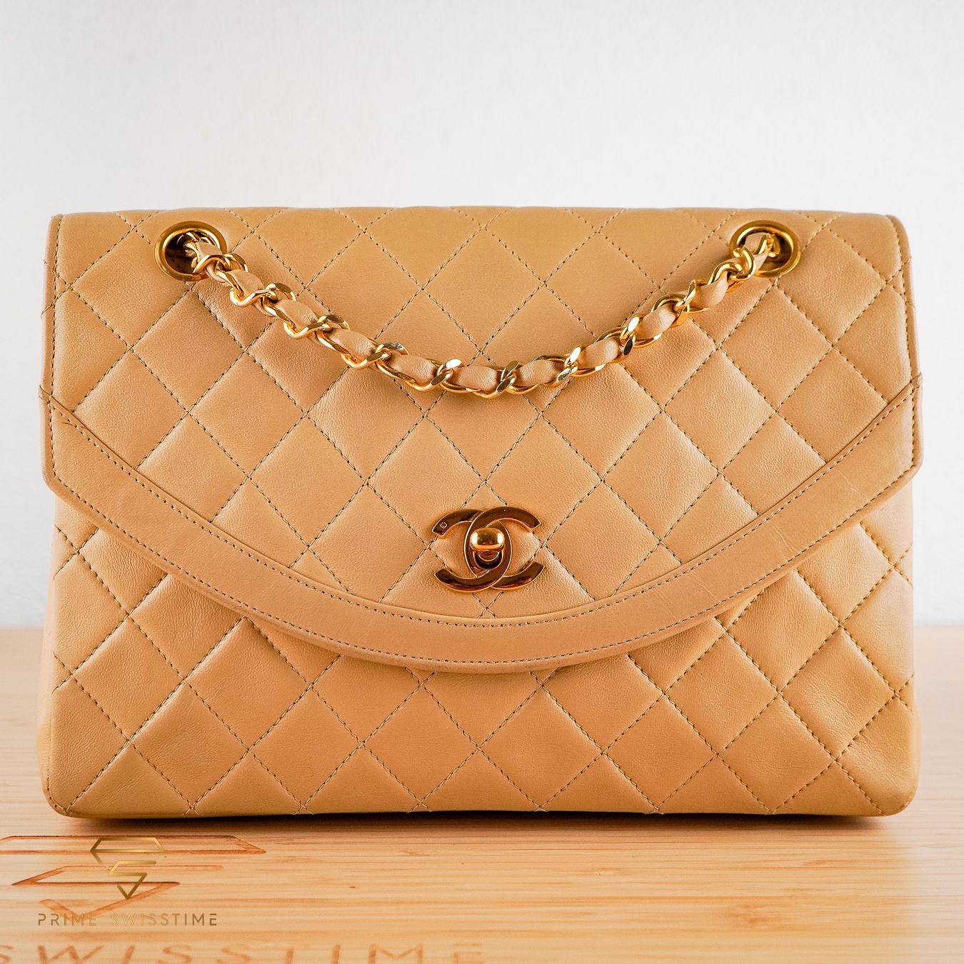 Chanel Borse da donna: Chanel Single Flap Beige Leather Bag – Usato da Luzern venduto da PrimeSwissTime 1