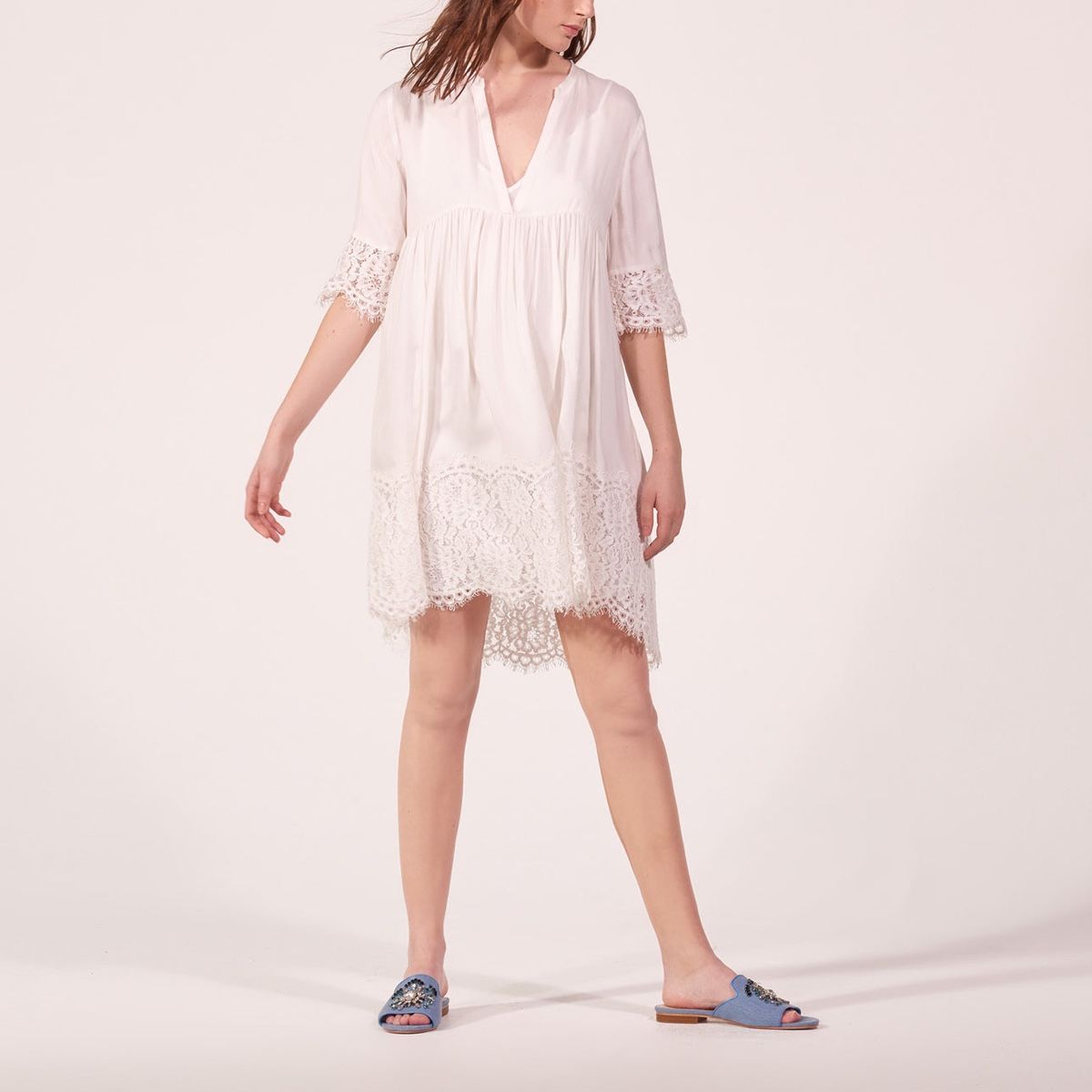 Sandro Tuniken: Tunique SANDRO blanche en dentelle, taille 1 – Neu (gemäss Beschreibung) aus Morges von sandy069 8