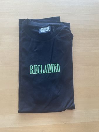 T-shirt Reclaimed Vintage Noir Logo Vert - Taille S