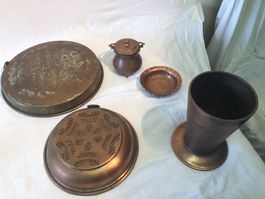 5 Divers objets en cuivre